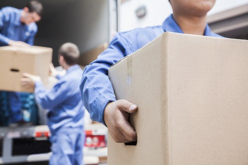 Removal team preparing a local home move in Hire