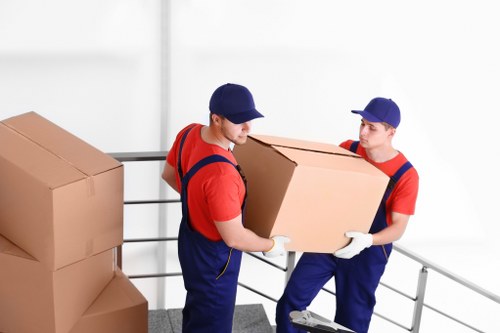 Careful handling of office desks and IT equipment during a move